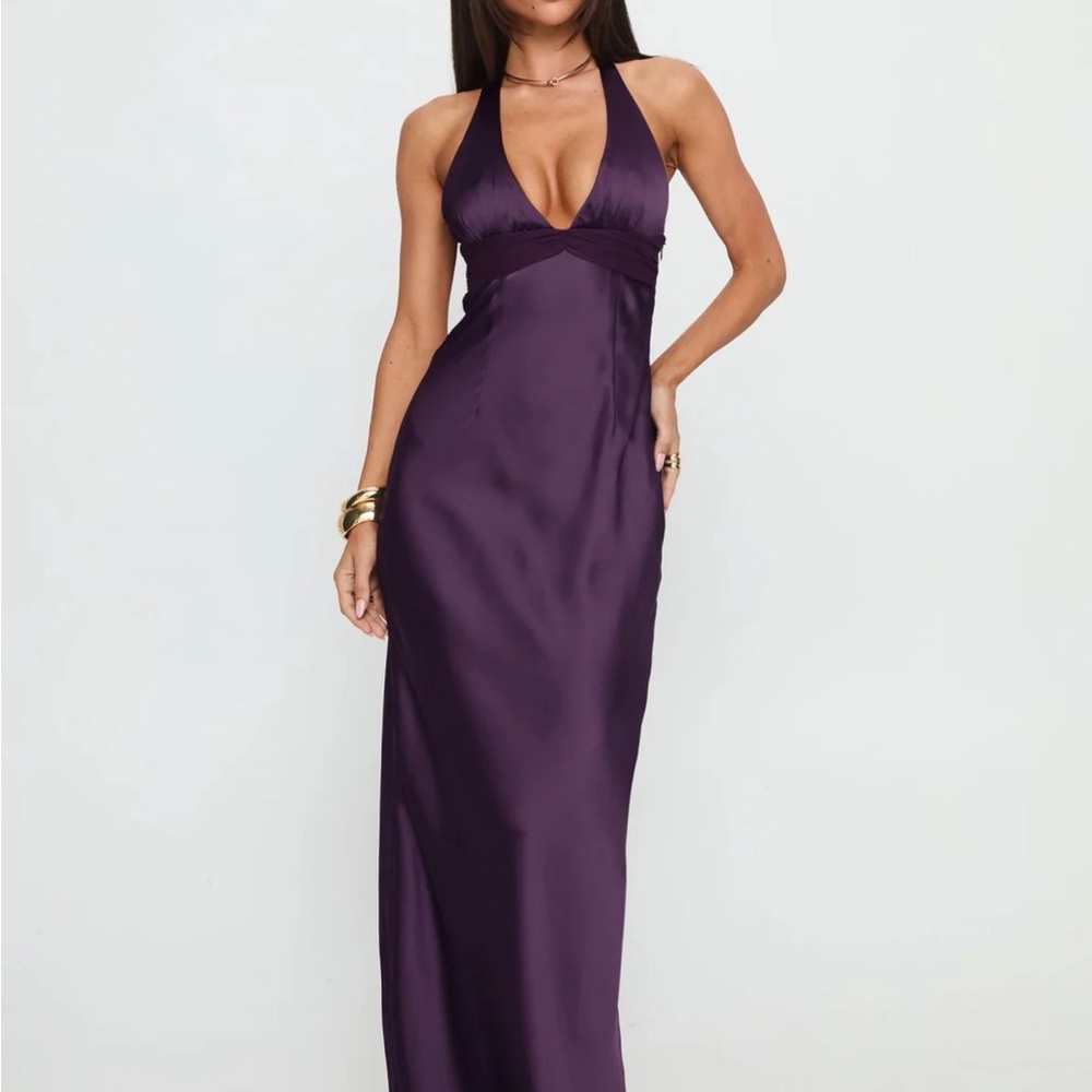 Princess Polly Odyssa Halter Maxi Dress – Purple • Never Worn • Size 6